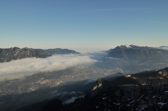 Blick vom Alpspixx Richtung München