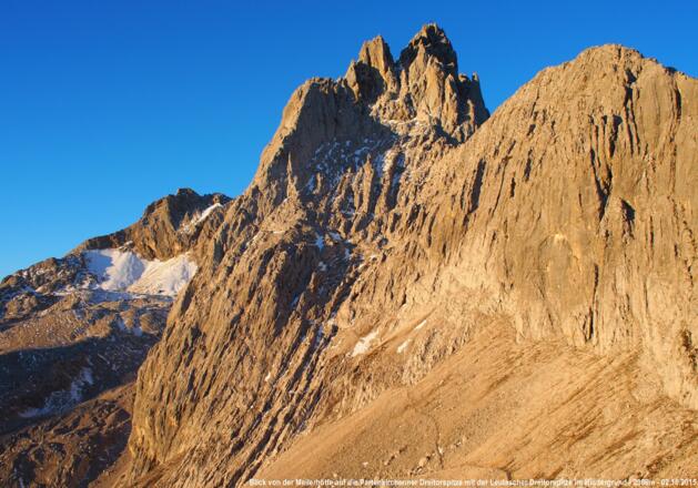 Leutascher (hinten) und Partenkirchener Dreitorspitze
