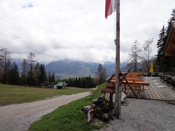 Blick von der Gamsalm ins Ehrwalder Tal