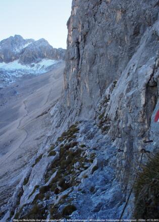 Leutascher Platt - Weg zur Meilerhütte mit Seilversicherungen