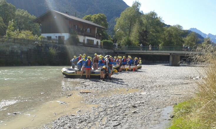 Rafting auf der Loisach