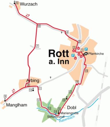 Kapellenweg Übersicht