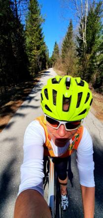 Richtung Wolfratshausen - asphaltierte &quot;Sportstraße&quot; :) 