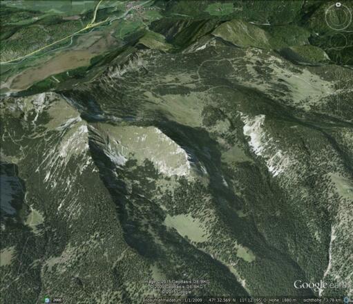Estergebirge mit Krottenkopf und Hohe Kiste