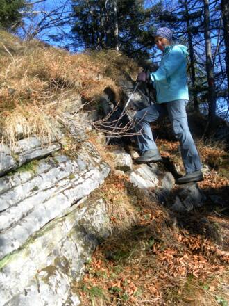 kurze Schrofenstufen