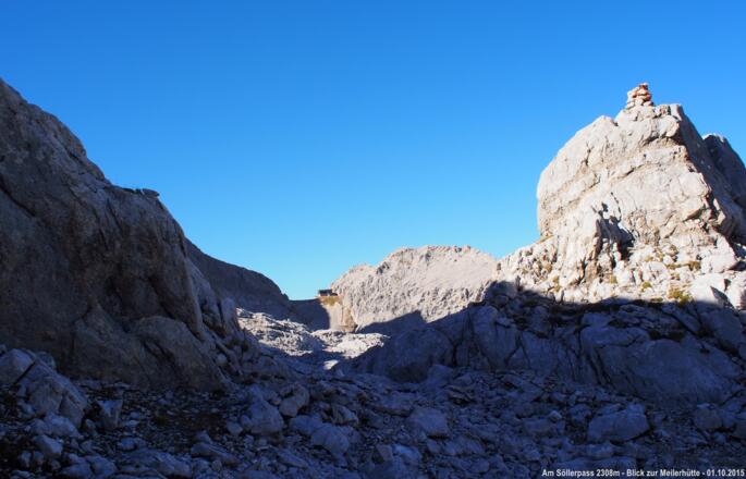 Am Söllerpass - Blick zur Meilerhütte