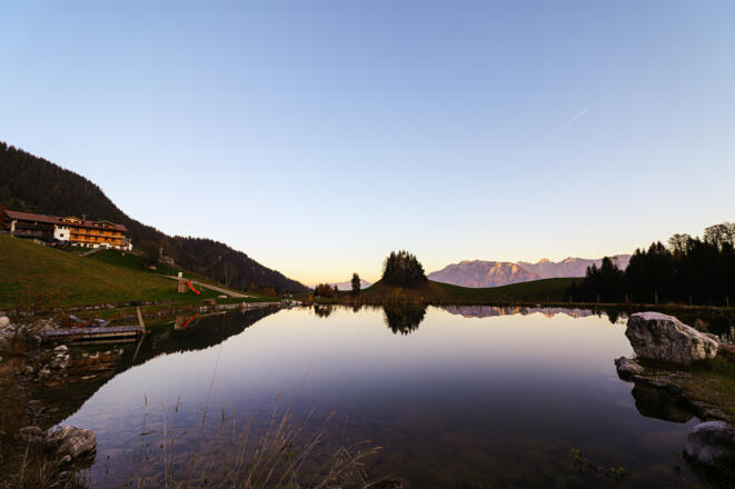 Bichlersee bei Sonnenuntergang