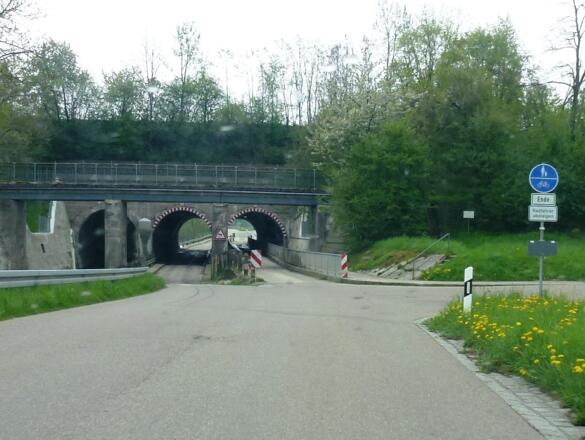 Nähe Wartenberg - unterm Isarkanal hindurch