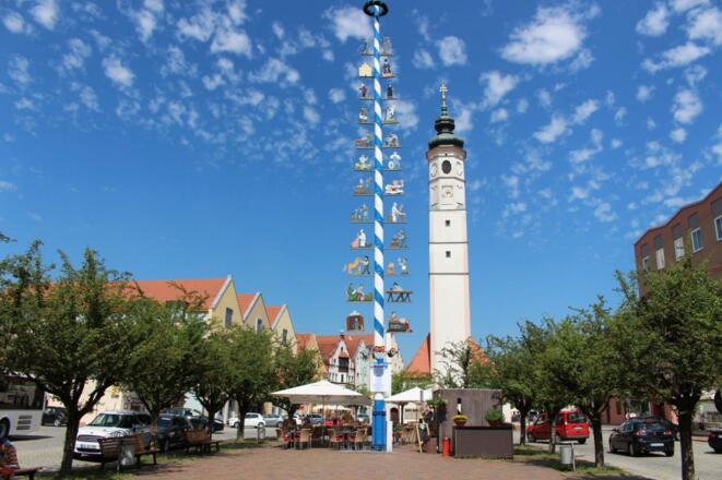 Historische Altstadt Dorfen, Blick auf Marienplatz
