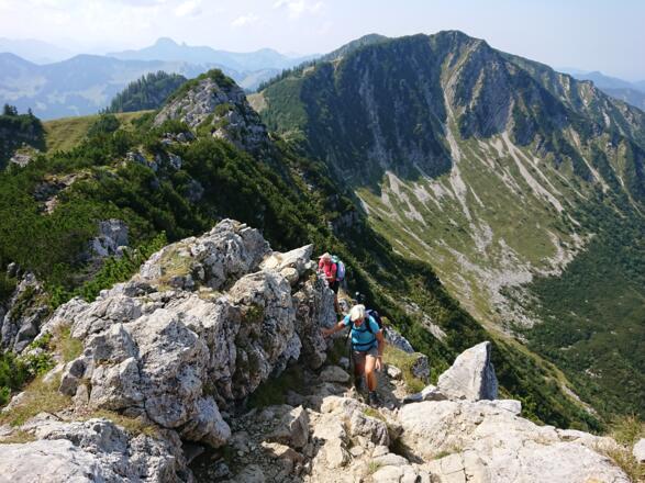 Der Aufstieg auf den Aiplspitz