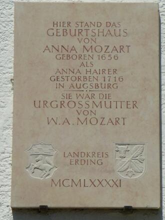 Mozart-Gedenkstein in Buch am Buchrain 