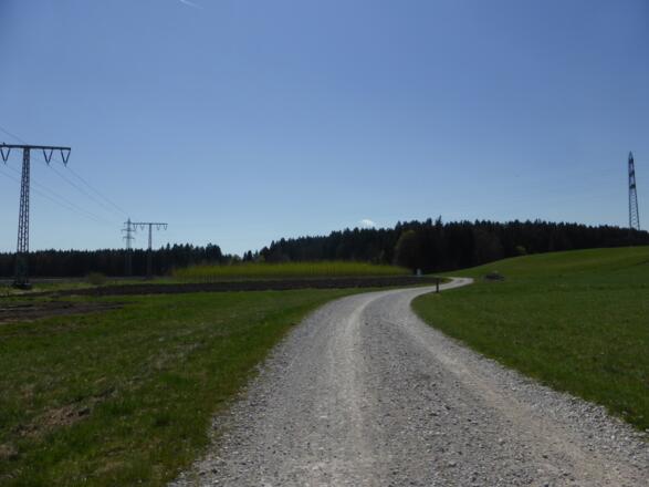 Radweg nach Oberwarngau