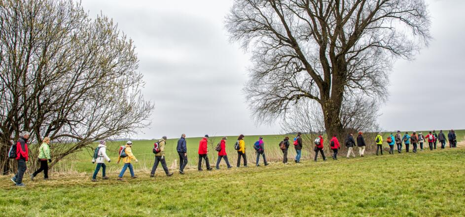 Wanderer am Indorfer Berg