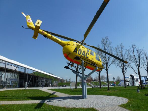 Am Besucherpark des Flughafens &quot;Franz-Josef-Strauß&quot;