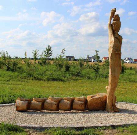 Wartenberg: Titel Die Radfahrerin macht Halt