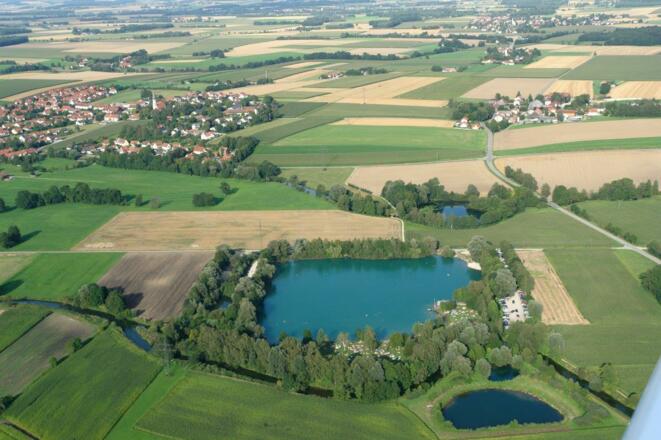 Wörther Weiher von oben
