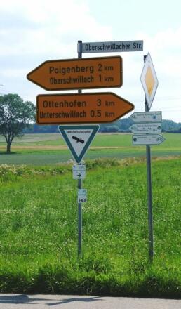 Tourenstart 5a nach links bei Unterschwillach