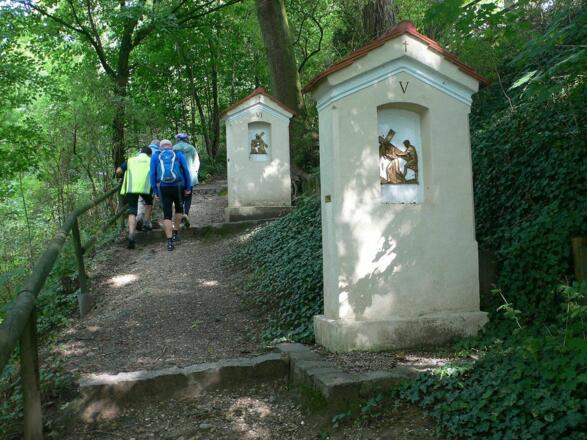 zum Nikolai-Berg in Wartenberg hinauf