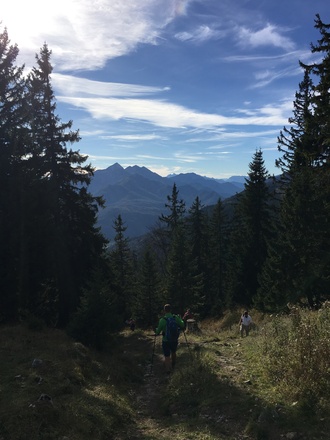 Am Weg zum Gipfelkreuz