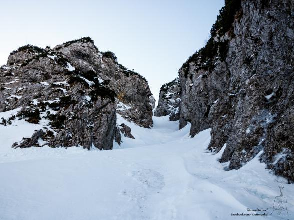 die sehr enge Mittelstaufenrinne