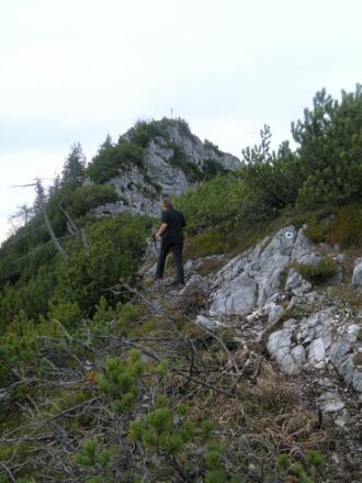 Verbindungskamm zwischen den zwei Gipfelfelsen