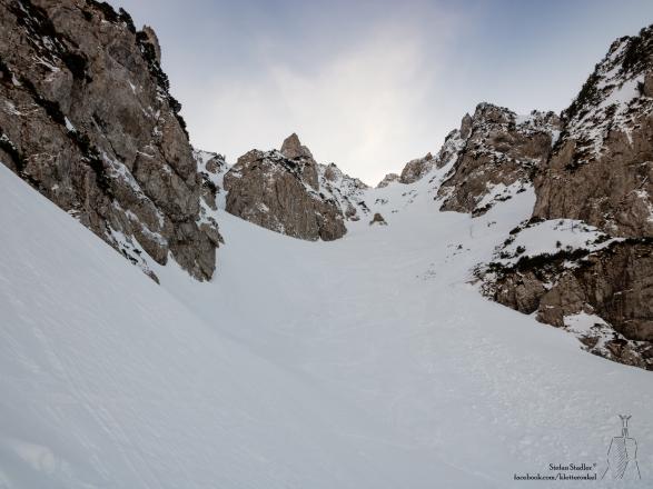 Blick in den oberen, steilen Abschnitt des Staufenkar