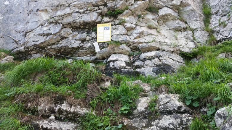 Einstieg zum Klettersteig
