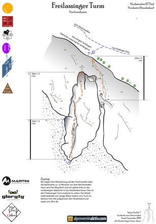 Freilassinger Turm Topo