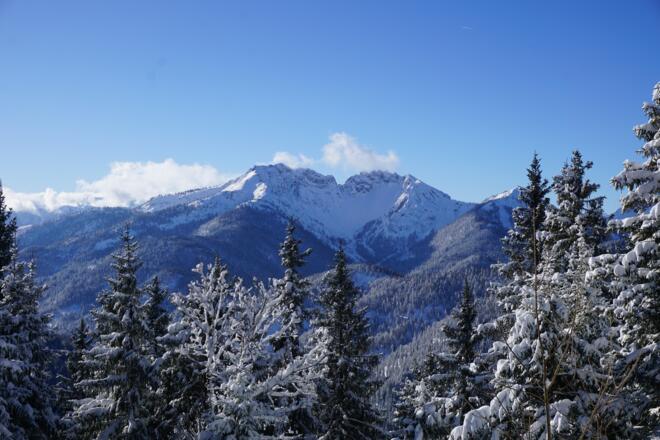 Zwischendurch ergeben sich immer wieder traumhafte Aussichten - wie hier auf den Schinder