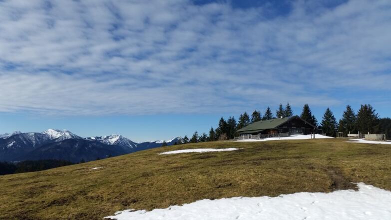 Gindelalm vom Kreuz aus gesehen