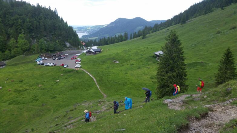 Kurz vor dem Spitzingsattel am Ende der Tour