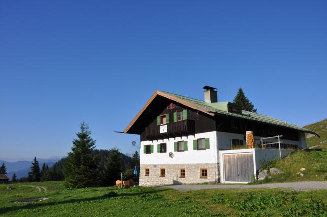 Startpunkt am Tag 2: Die Schönfeldhütte