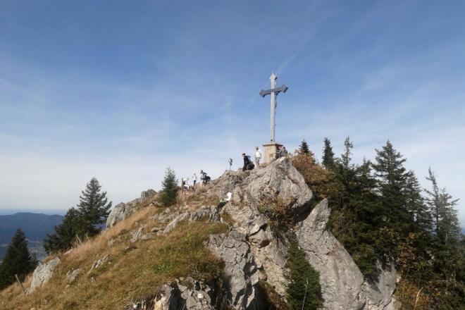 Ankunft am Bodenschneidgipfel