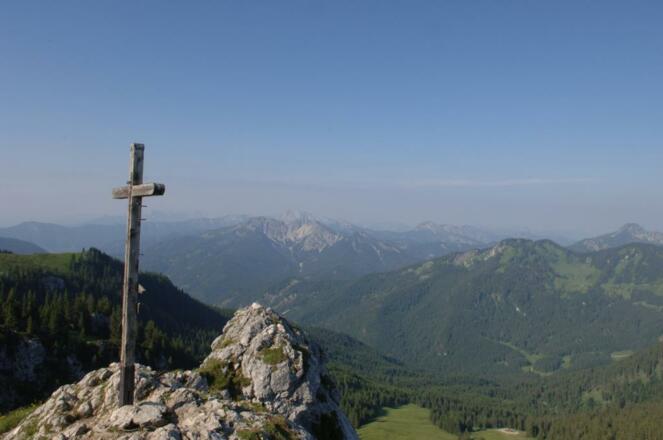 Am Gipfel des Taubensteins.