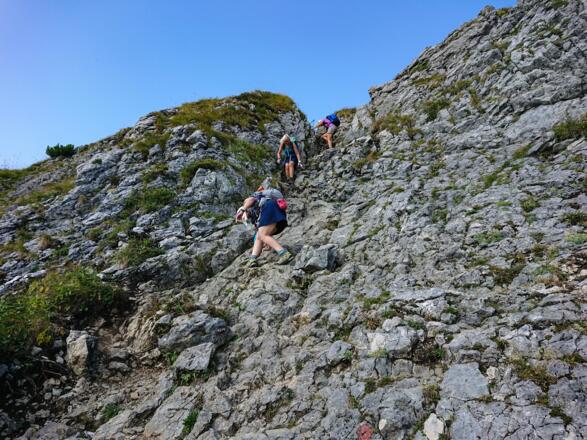 Aufstiegsweg auf den Taubenstein