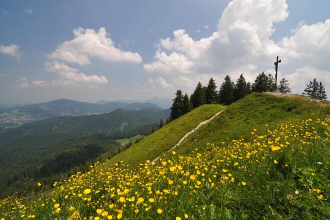 Am Gipfel der Baumgartenschneid.
