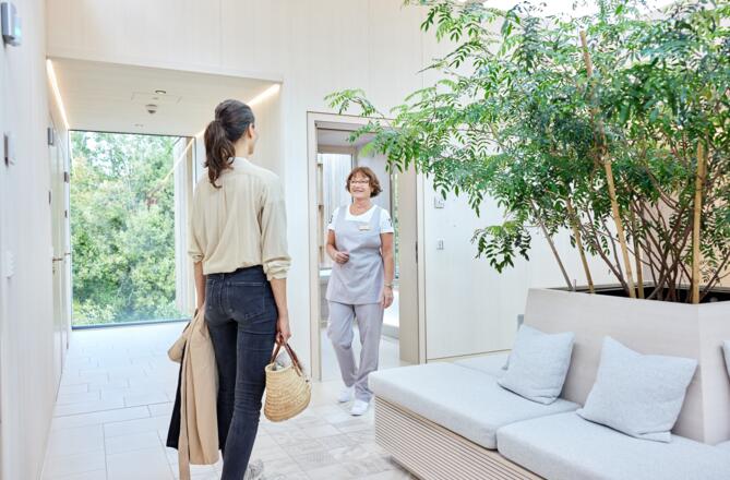 Persönliche Betreuung durch die Badefrau