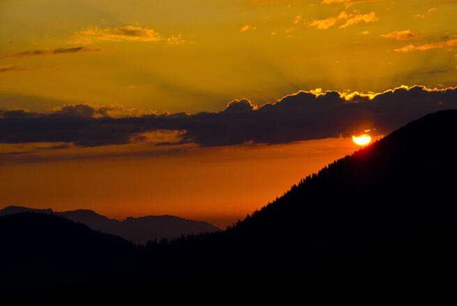 Abendstimmung an der Gufferthütte