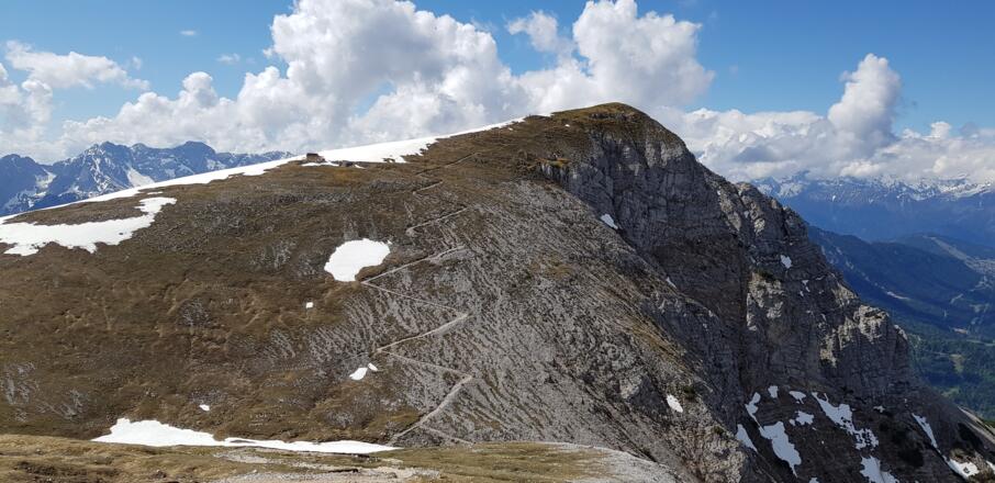 Abstieg in den Brunnsteinanger