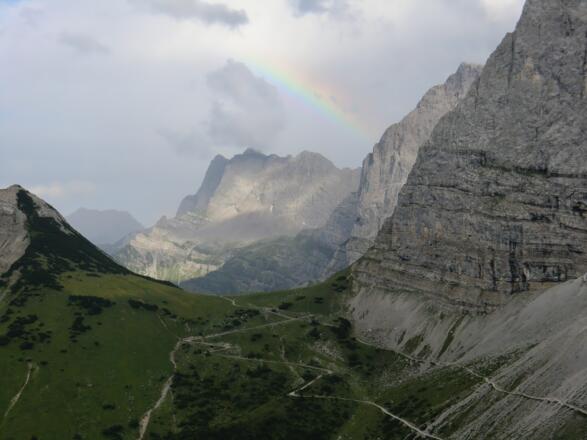 Blick von der Falkenhütte in Richtung Hohljoch