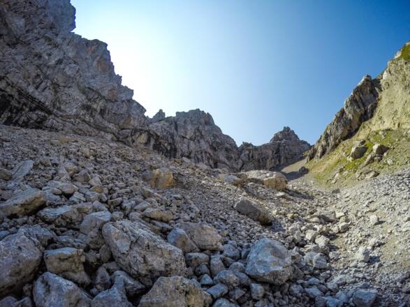 Blick zurück in das Hintere Dammkar