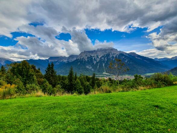 Aussicht von der Terrasse der Korbinianhütte