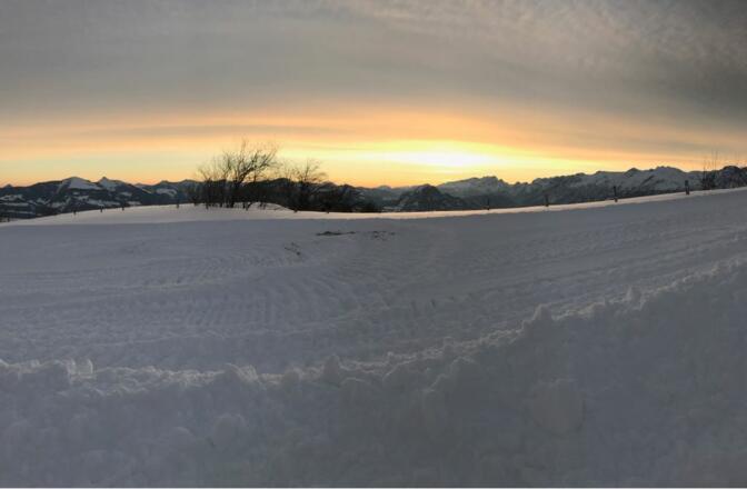 Sonnenaufgang am Rossfeld 