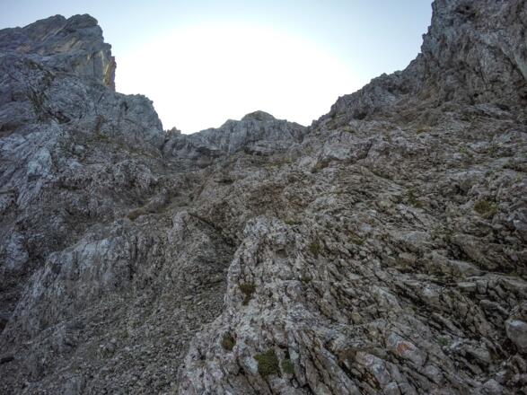 Aufstieg auf dem Karwendelsteig 