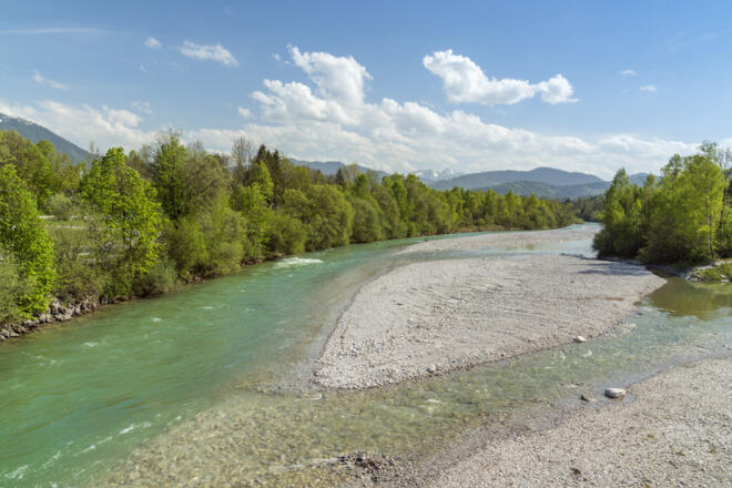 &#039;Wildfluss Isar