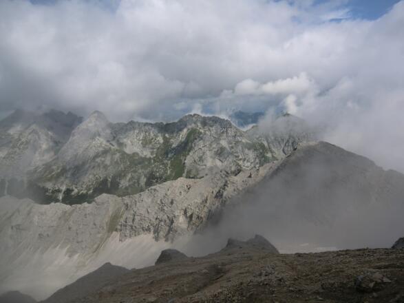 Aussicht von der Birkkarspitze nach Norden