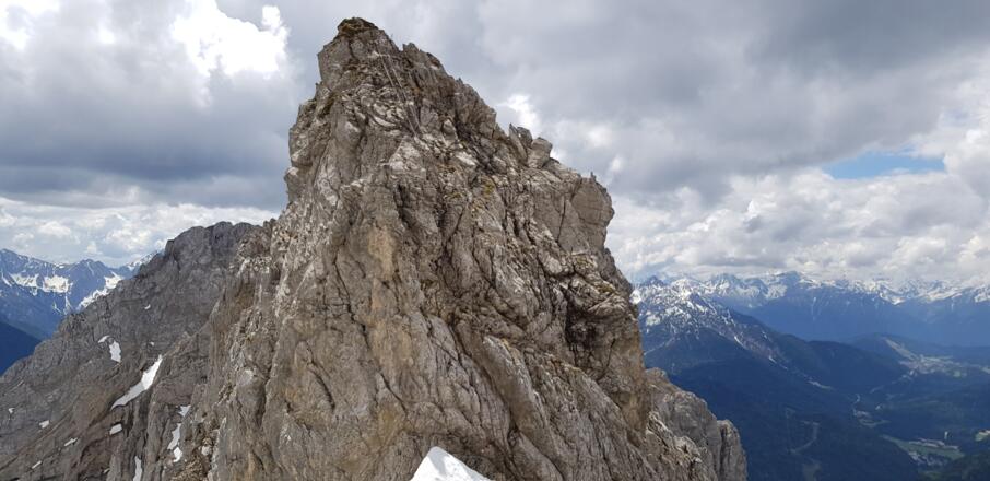 Leiter auf die mittlere Linderspitze