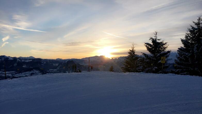 Sonnenaufgang am Rossfeld 