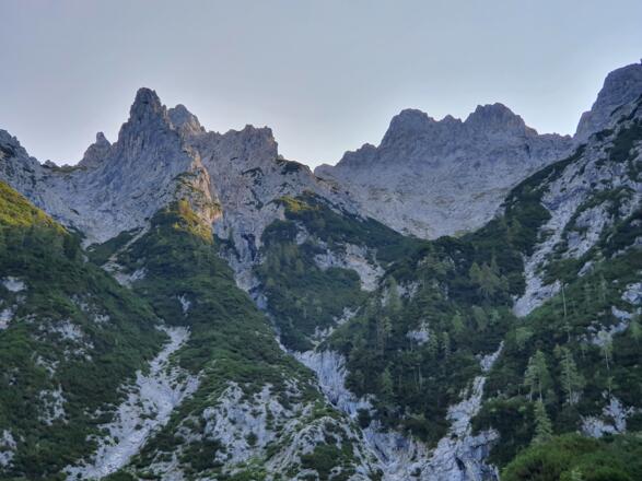 Auf dem Weg zur Mittenwalder Hütte