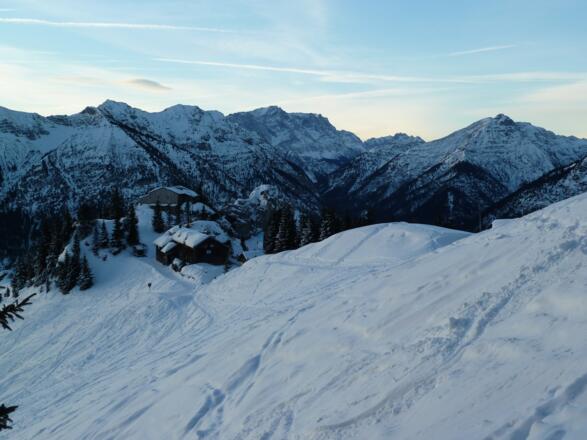 Blick auf die Pürschlinghäuser